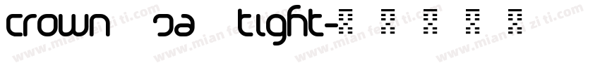 Crown SA Tight字体转换